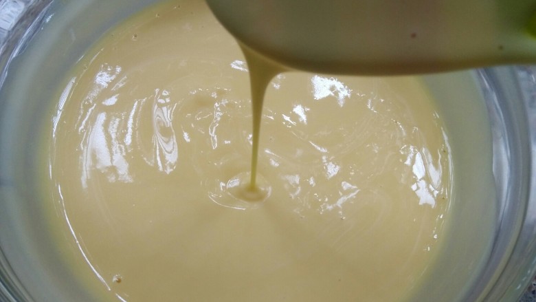 酸奶蛋糕,混合后的状态