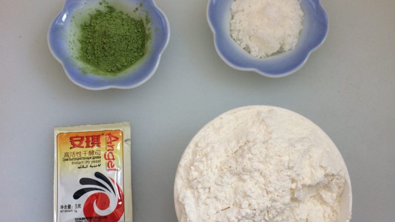 大麦若叶荷叶饼,准备所需食材