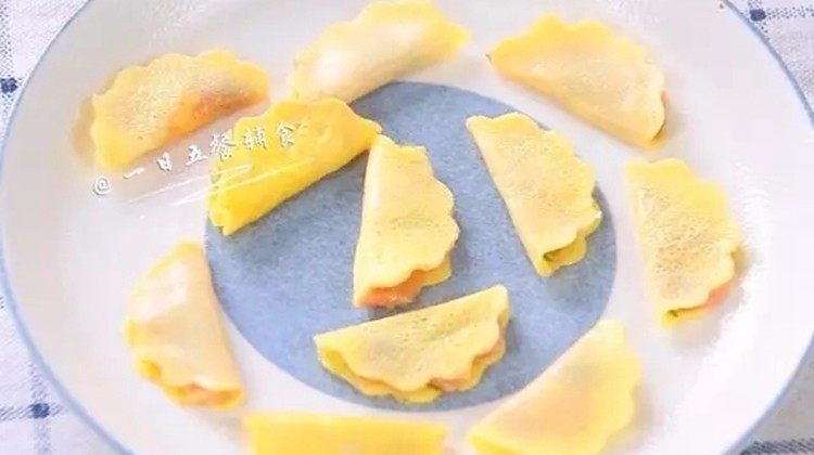 迷你蛋饺,全部做好了,准备上锅蒸。