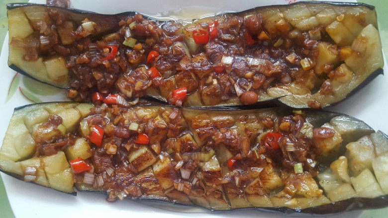 风味煎茄子,大功告成,美味的煎茄子就这样做好了