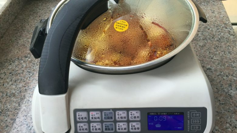 自制大盘鸡(自动锅版),程序结束后翻炒一下即可出锅。