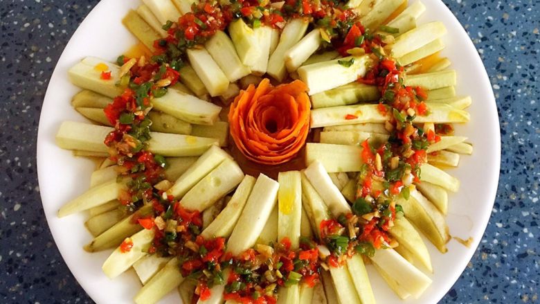 蒸茄子,蒸茄子就好了。