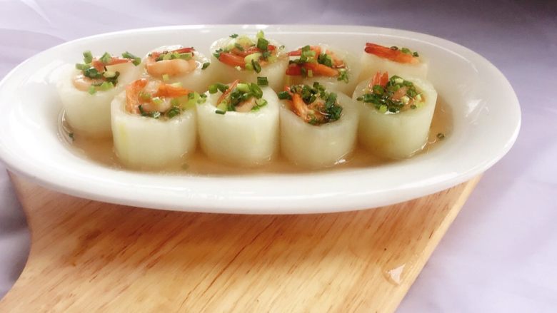 黄瓜酿虾(清蒸),蒸菜能最大限度的保留原汁原味,营养成分流失相对较少。