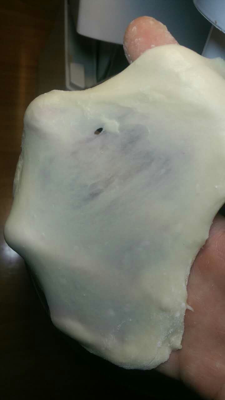 面包超人,快速搅拌出筋膜,(图(5)的状态)。