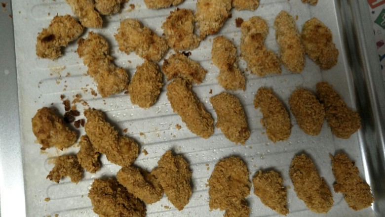 烤箱版鸡米花,出锅!