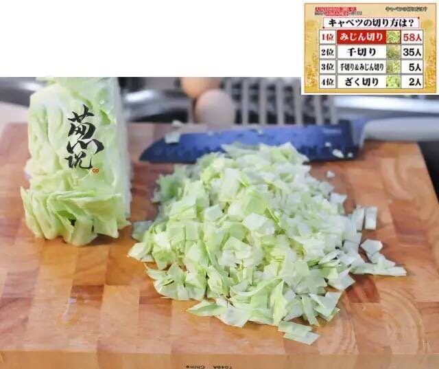 葱说 | 自由关西风大阪烧,<a style='color:red;display:inline-block;' href='/shicai/ 3508'>卷心菜</a>切碎为宜。(关于菜是切细丝,还是切大块这事较真的日本人还做了个市场调查最后切碎成了最佳方案。)