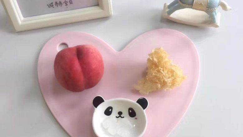 宝宝辅食❥香桃银耳羹,准备食材