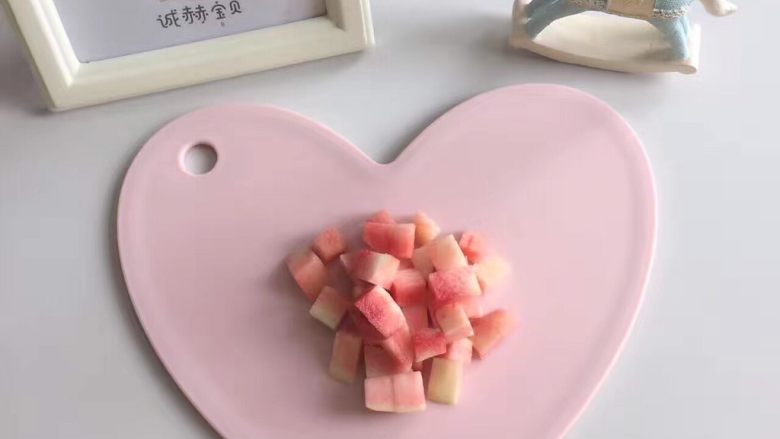 宝宝辅食❥香桃银耳羹,切块
