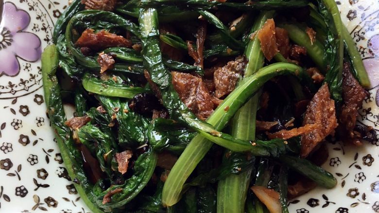豆豉鲮鱼油麦菜