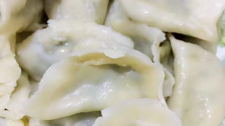 扇贝三鲜水饺,煮饺子,出锅,准备开动了