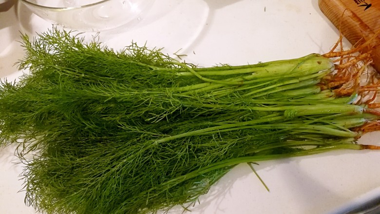 美味茴香炒鸡蛋,<a style='color:red;display:inline-block;' href='/shicai/ 135'>茴香</a>250g,去黄叶和根,我这个比较好,没黄叶,注意不要太粗的,容易老