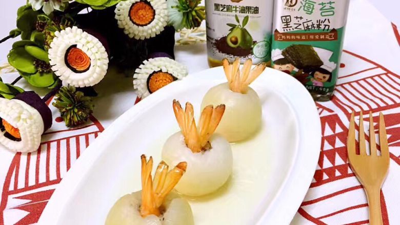 宝宝辅食❥荔枝虾球,拼盘