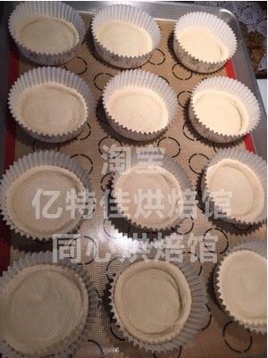 自制迷你披萨,发面这块可以是馒头面，也可以是做面包的面，一发完成后，排气－切割－滚圆－擀成圆饼（注意别太厚）像包子皮的厚度就行，稍微整形，放在模具中