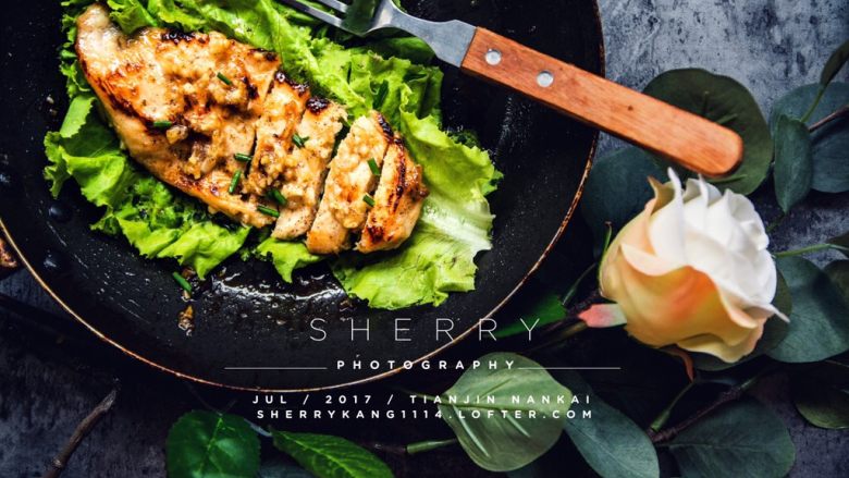 蒜香蜜汁鸡胸肉