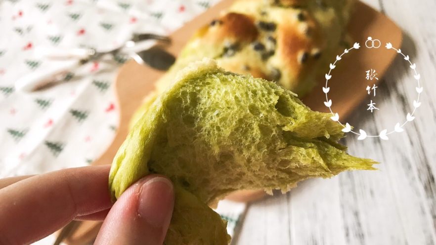 墨西哥抹茶蜜豆面包