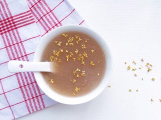 桂花雪梨莲藕羹