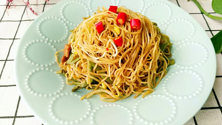 豆角焖面。