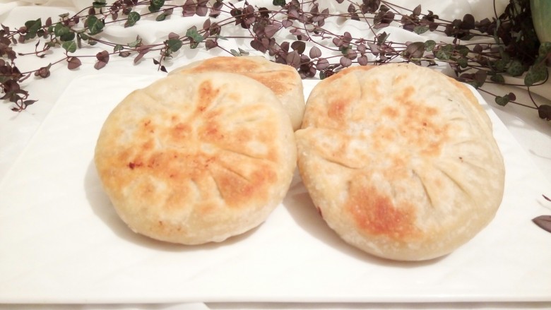 #食二星座#牛肉馅饼,烙好了!