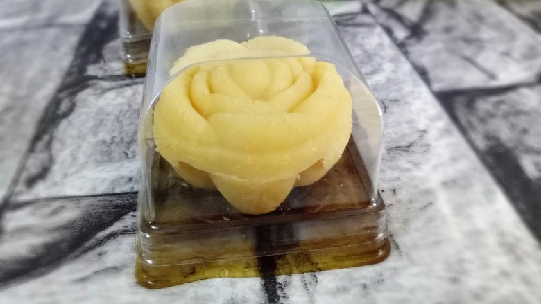 绿豆糕,轻松脱模,玫瑰花形。