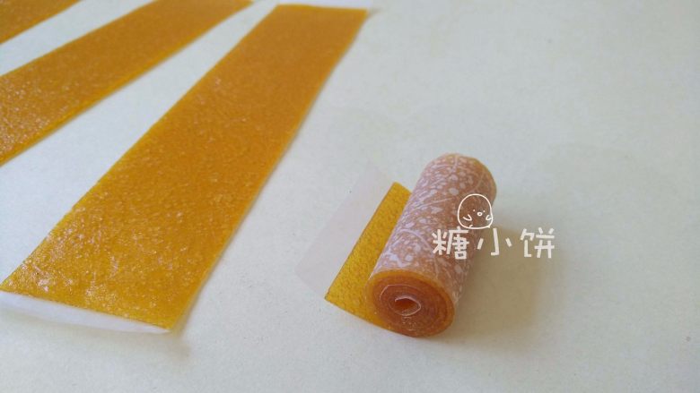 自制果丹皮(芒果&草莓2款入),卷起来保存就可以了,随吃随取