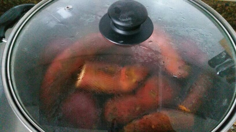 冰皮月饼(零色素),红薯和紫薯先煮熟
