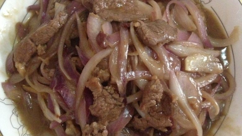 香葱牛肉片