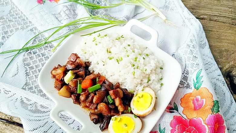 台湾卤肉饭,成品图!