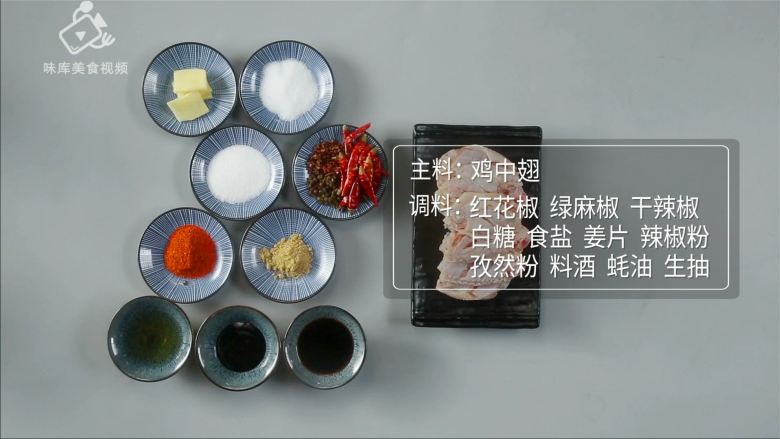 川式经典之椒麻鸡翅,吃完嘴里麻的像刮大风,所需食材
