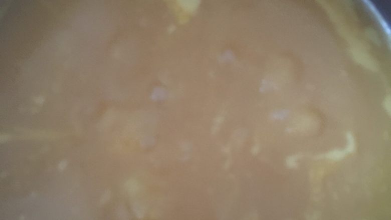 咖喱土豆面,这是融化好的样子,和快餐店的一个味儿。