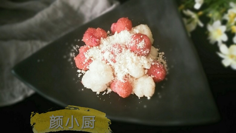 花好月圆,花生粉放烤箱烤香了放料理机打成粉的,