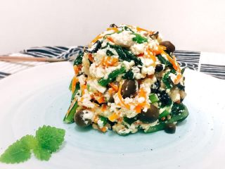 日式蔬菜拌豆腐