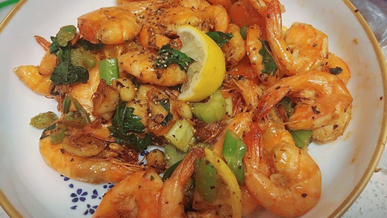 自制柠檬胡椒大虾🍤