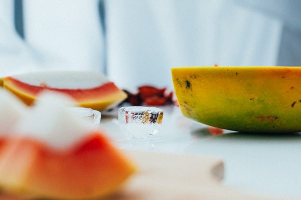 木瓜牛奶冻,成品图