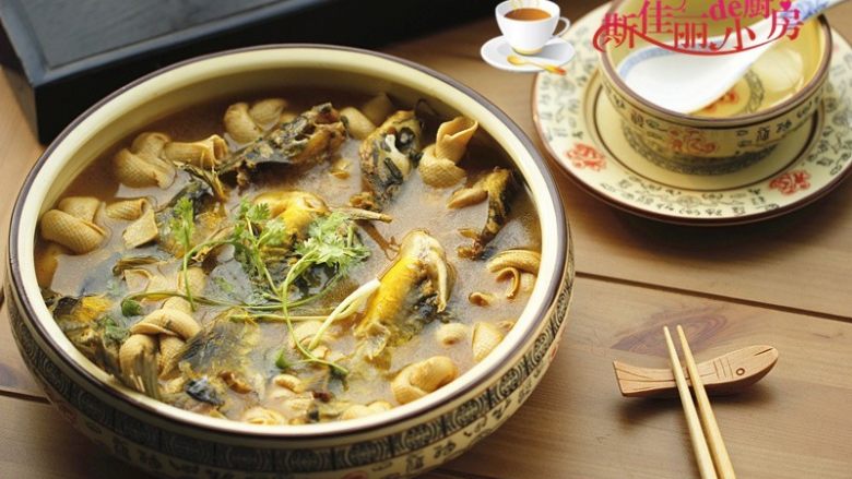 黄骨鱼炖千张结