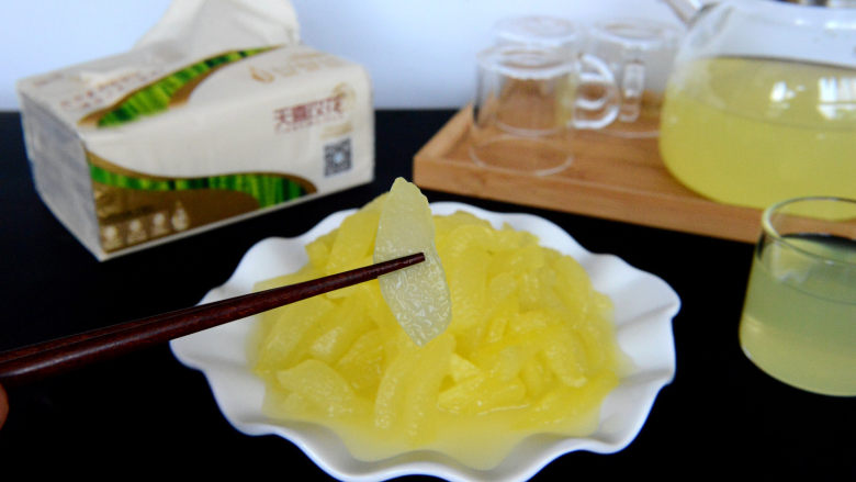 酸甜爽口的柠檬瓜条,口感冰凉,酸甜脆爽。