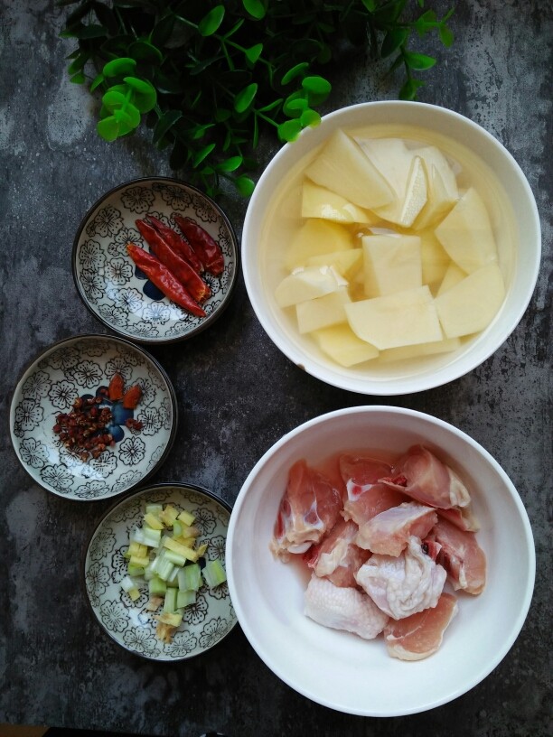 鸡腿炖土豆,准备食材:<a style='color:red;display:inline-block;' href='/shicai/ 23'>土豆</a>去皮切滚刀，泡水防止氧化。
<a style='color:red;display:inline-block;' href='/shicai/ 134659'>花椒粒</a>，<a style='color:red;display:inline-block;' href='/shicai/ 695'>八角</a>，干红辣椒，<a style='color:red;display:inline-block;' href='/shicai/ 3250'>葱</a>，<a style='color:red;display:inline-block;' href='/shicai/ 2800'>生姜</a>，<a style='color:red;display:inline-block;' href='/shicai/ 92'>鸡腿</a>剁块泡水洗干净。