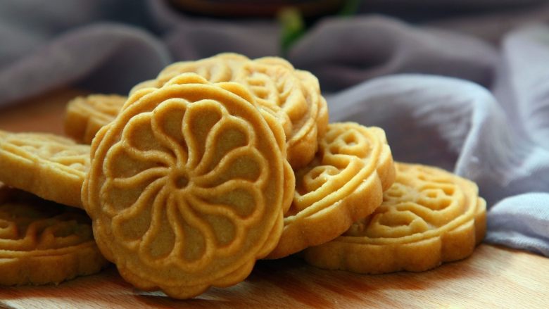 桃酥饼干,配上鲜奶或是咖啡,味道很好