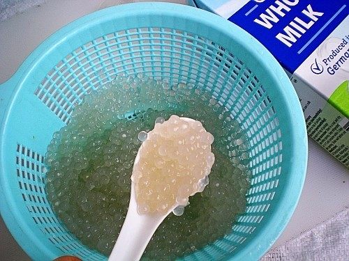 酱鸭脖蔬菜西米露,颗粒饱满没有粘连和煮糊,煮的时候控制火候很重要。