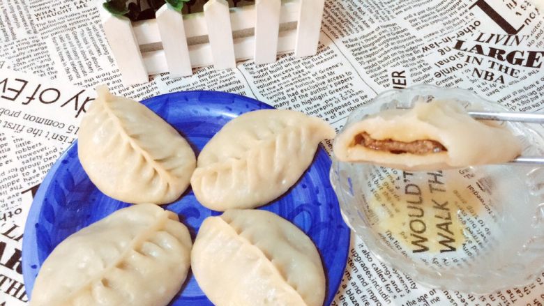 灌汤牛肉蒸饺,成品,是不是很诱人