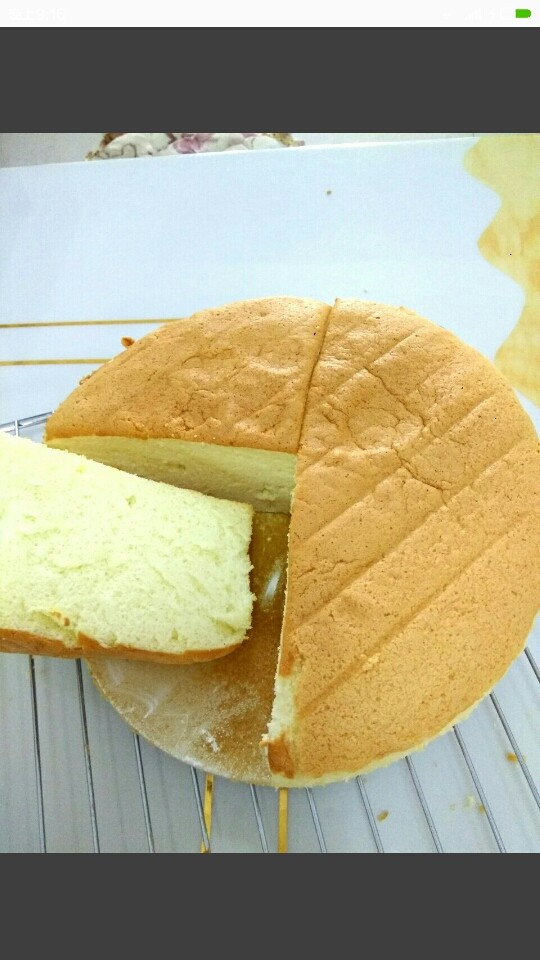 八寸戚风蛋糕,成品