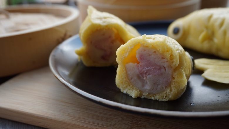 香肠锦鲤包,咬一口,味道棒极了