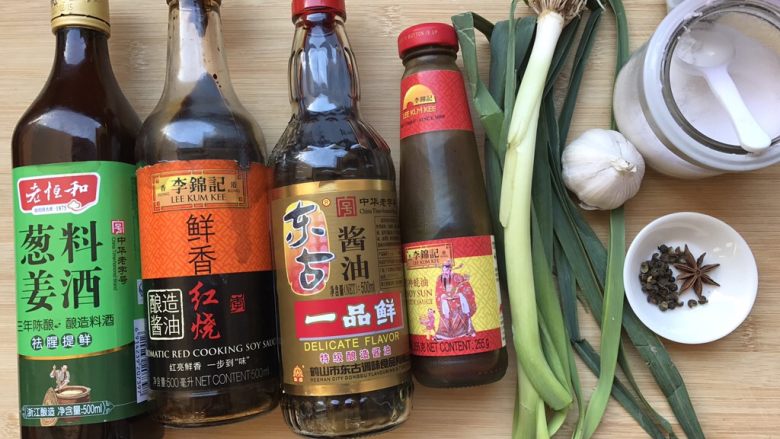 蒜香手抓骨~烤箱版,配料集合