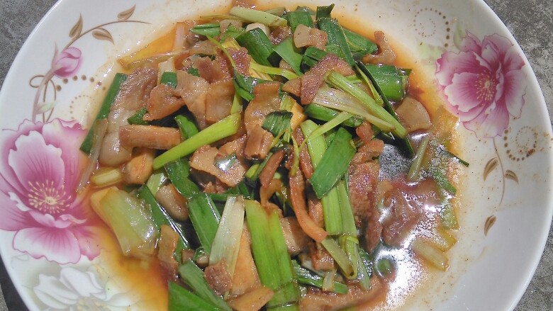 蒜香回锅肉,成品图