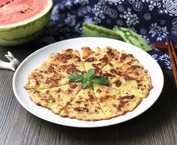 西瓜皮火腿鸡蛋饼