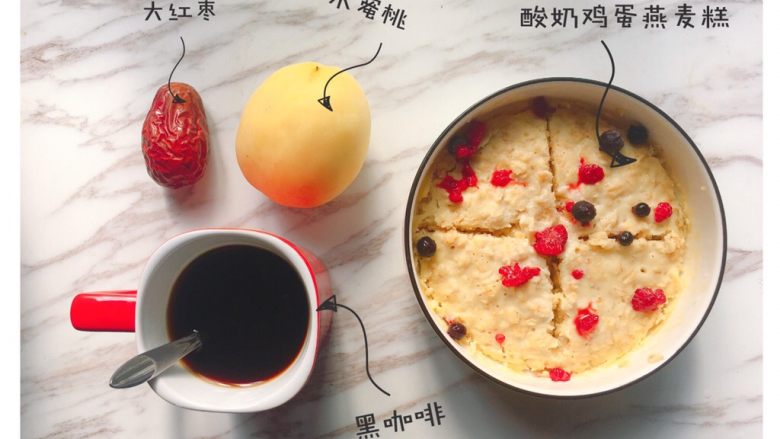 酸奶燕麦糕,撒上自己喜欢的坚果或者水果都可以，也可以用香蕉做哦