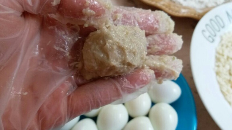 苏格兰蛋(可烤可炸),包上肉馅