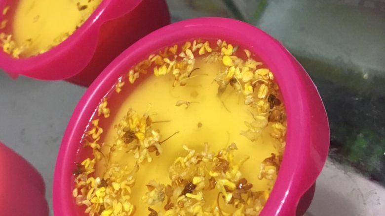 山药酸奶慕斯,倒入模具,放入冰箱