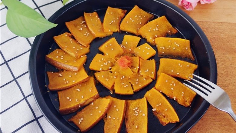 蜂蜜烤南瓜,可口!