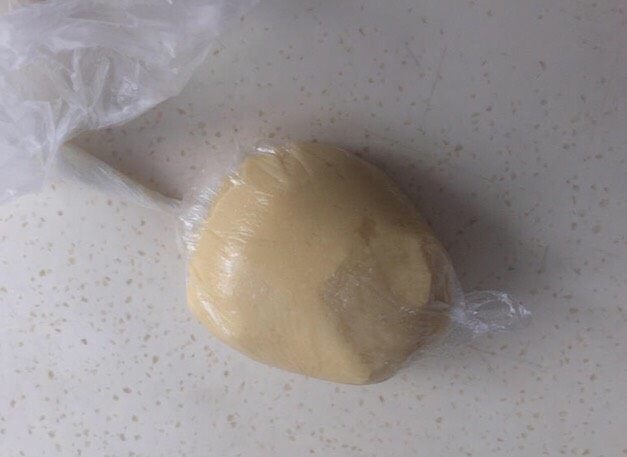 奥利奥蛋黄月饼(50克),然后把以上材料糅合,成光滑面团后包保鲜袋静置1小时。