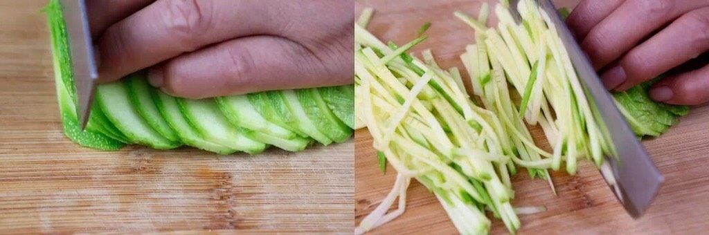 有个省事的招做豆腐皮?我好像瘦不下去了……腐皮杂蔬卷,瓠瓜洗干净外皮,切成细丝